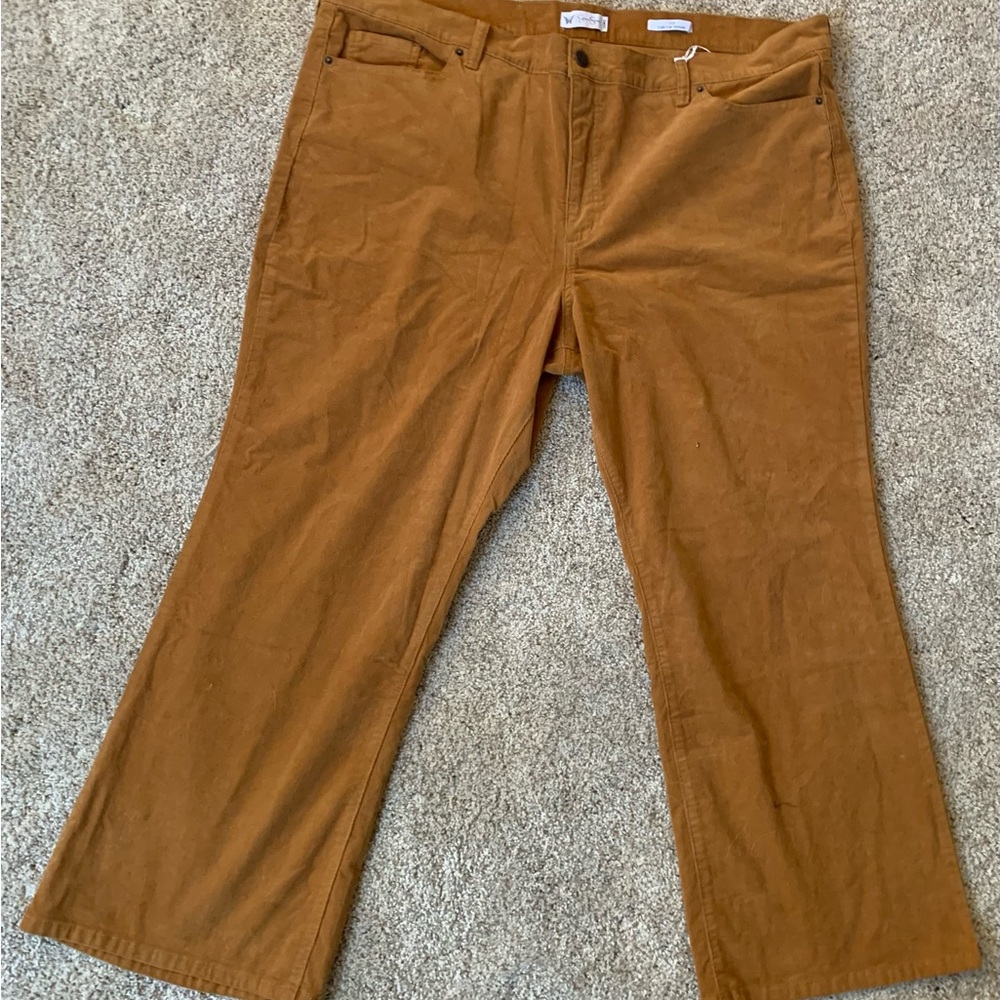 Jessica Simpson Tan Corduroy High Rise Pants Size 24WS. Brand New with tags.